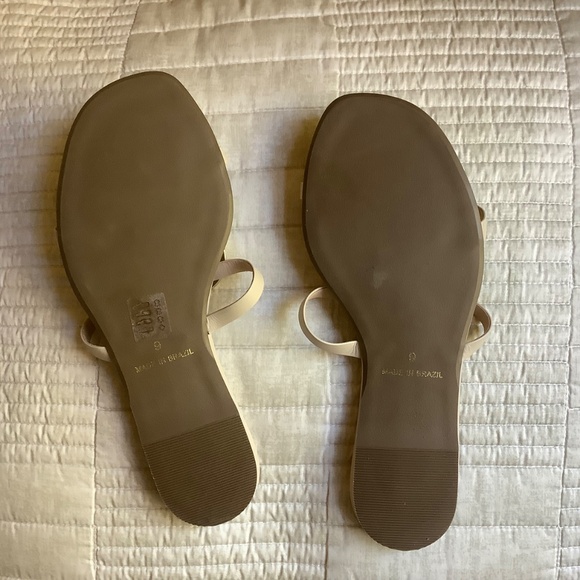 Cecelia New York Mig Leather Slide Sandals Nude Gold SZ 9 NWOT - Picture 15 of 15